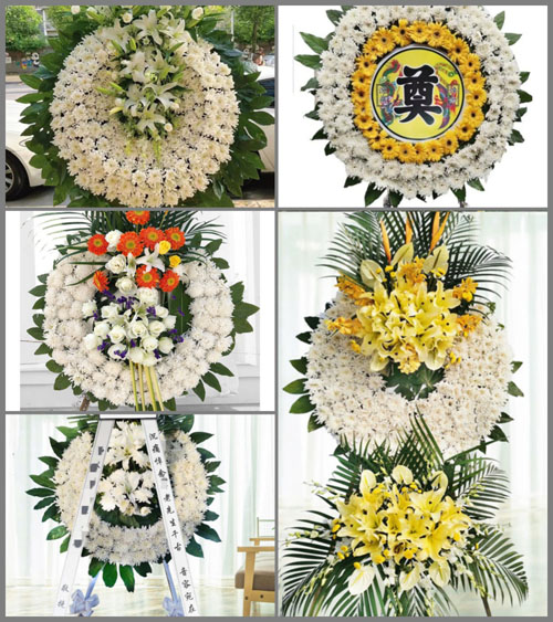 安徽六安市霍邱县花园镇合立庙村花圈速递